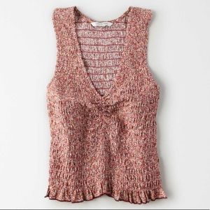 Smocked Floral Tank
